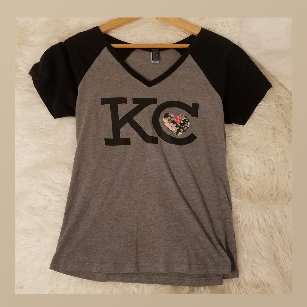 🍍Short Sleeve KC Floral Baseball Shirt